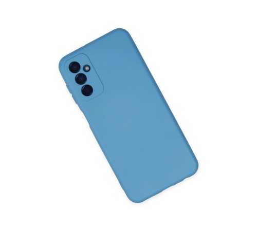 Samsung Galaxy M23 Kılıf Nano içi Kadife Silikon - Mavi