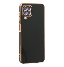 Samsung Galaxy A12 Kılıf Volet Silikon - Siyah