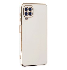 Samsung Galaxy A12 Kılıf Volet Silikon - Beyaz