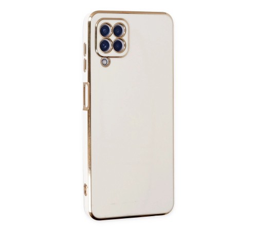 Samsung Galaxy A12 Kılıf Volet Silikon - Beyaz Samsung Galaxy A12 Kılıf Volet Silikon - Beyaz