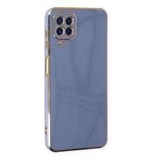 Samsung Galaxy A12 Kılıf Volet Silikon - Mavi