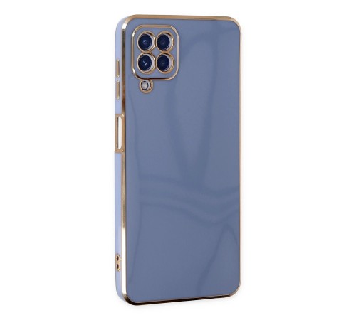 Samsung Galaxy A12 Kılıf Volet Silikon - Mavi