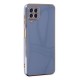 Samsung Galaxy A12 Kılıf Volet Silikon - Mavi