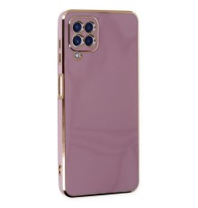 Samsung Galaxy A12 Kılıf Volet Silikon - Mor