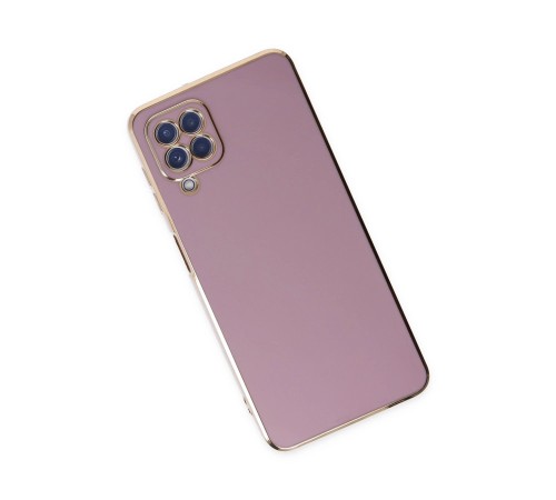 Samsung Galaxy A12 Kılıf Volet Silikon - Mor