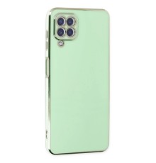 Samsung Galaxy A12 Kılıf Volet Silikon - Açık Yeşil