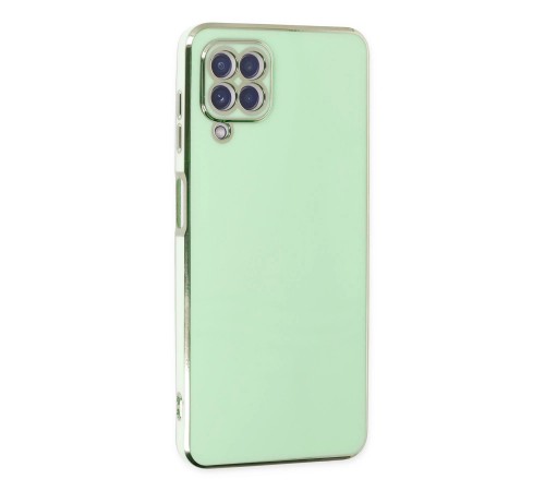 Samsung Galaxy A12 Kılıf Volet Silikon - Açık Yeşil Samsung Galaxy A12 Kılıf Volet Silikon - Açık Yeşil