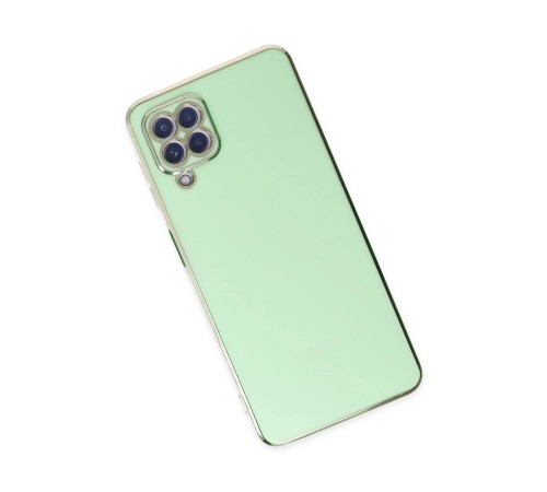 Samsung Galaxy A12 Kılıf Volet Silikon - Açık Yeşil Samsung Galaxy A12 Kılıf Volet Silikon - Açık Yeşil