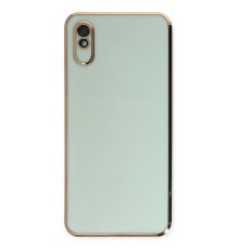Xiaomi Redmi 9A Kılıf Volet Silikon - Açık Yeşil