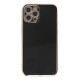 iPhone 12 Pro Max Kılıf Volet Silikon - Siyah