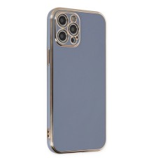 iPhone 12 Pro Max Kılıf Volet Silikon - Mavi