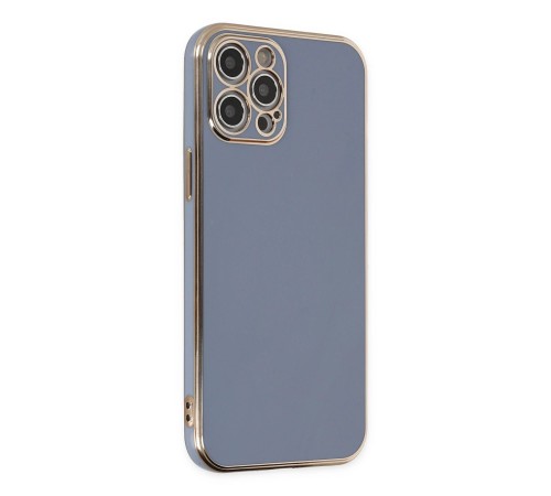 iPhone 12 Pro Max Kılıf Volet Silikon - Mavi