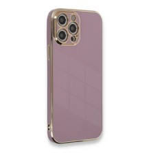 iPhone 12 Pro Max Kılıf Volet Silikon - Mor
