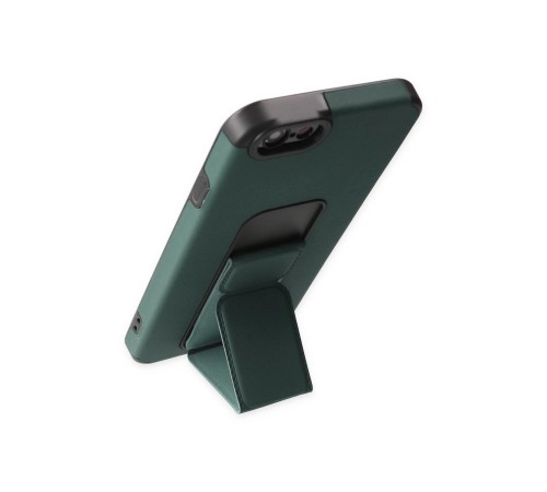 iPhone 6 Kılıf Mega Standlı Silikon - Yeşil
