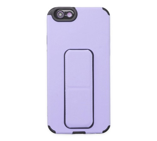 iPhone 6 Kılıf Mega Standlı Silikon - Lila