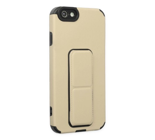 iPhone 6 Kılıf Mega Standlı Silikon - Gold