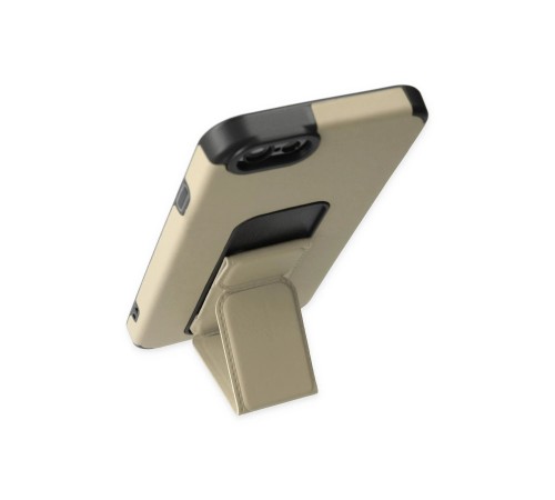 iPhone 6 Kılıf Mega Standlı Silikon - Gold