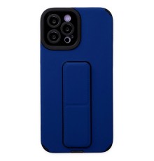 iPhone 12 Pro Max Kılıf Mega Standlı Silikon - Mavi