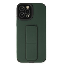 iPhone 12 Pro Max Kılıf Mega Standlı Silikon - Yeşil