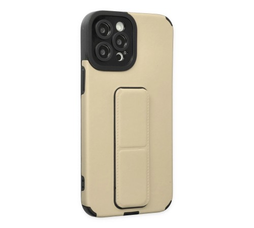 iPhone 12 Pro Max Kılıf Mega Standlı Silikon - Gold