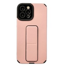 iPhone 12 Pro Max Kılıf Mega Standlı Silikon - Pudra