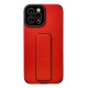 iPhone 12 Pro Max Kılıf Mega Standlı Silikon - Kırmızı