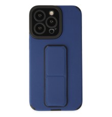 iPhone 13 Pro Kılıf Mega Standlı Silikon - Mavi