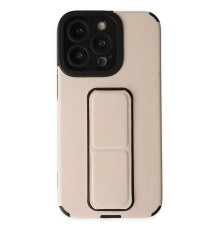 iPhone 13 Pro Kılıf Mega Standlı Silikon - Gold