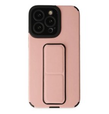 iPhone 13 Pro Kılıf Mega Standlı Silikon - Pudra