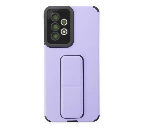 Samsung Galaxy A33 5G Kılıf Mega Standlı Silikon - Lila
