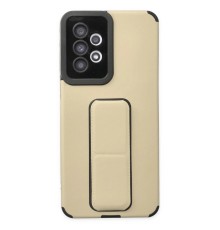 Samsung Galaxy A33 5G Kılıf Mega Standlı Silikon - Gold