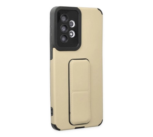 Samsung Galaxy A33 5G Kılıf Mega Standlı Silikon - Gold