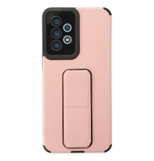 Samsung Galaxy A33 5G Kılıf Mega Standlı Silikon - Pudra