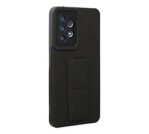 Samsung Galaxy A53 5G Kılıf Mega Standlı Silikon - Siyah