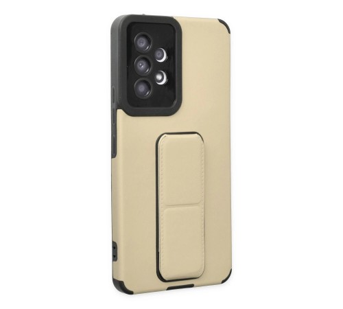 Samsung Galaxy A53 5G Kılıf Mega Standlı Silikon - Gold