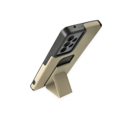 Samsung Galaxy A53 5G Kılıf Mega Standlı Silikon - Gold