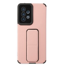 Samsung Galaxy A53 5G Kılıf Mega Standlı Silikon - Pudra