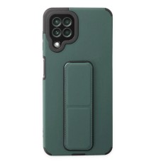 Samsung Galaxy A22 Kılıf Mega Standlı Silikon - Yeşil