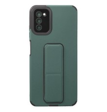 Samsung Galaxy A03S Kılıf Mega Standlı Silikon - Yeşil