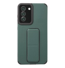 Samsung Galaxy S21 FE Kılıf Mega Standlı Silikon - Yeşil