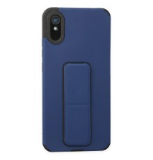 Xiaomi Redmi 9A Kılıf Mega Standlı Silikon - Mavi