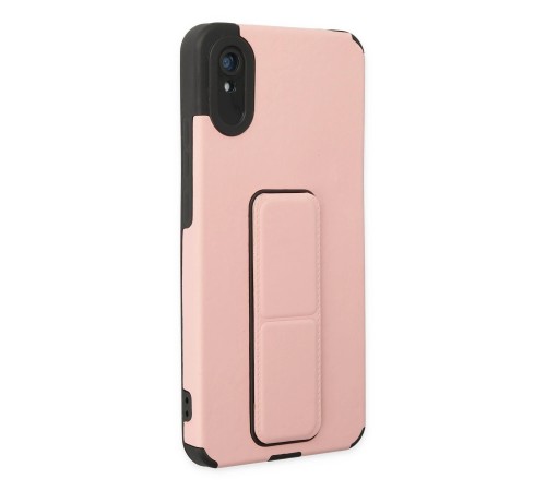 Xiaomi Redmi 9A Kılıf Mega Standlı Silikon - Pudra