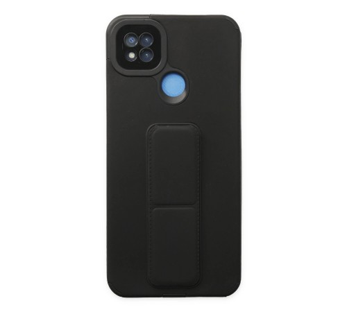 Xiaomi Redmi 9C Kılıf Mega Standlı Silikon - Siyah