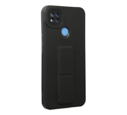 Xiaomi Redmi 9C Kılıf Mega Standlı Silikon - Siyah