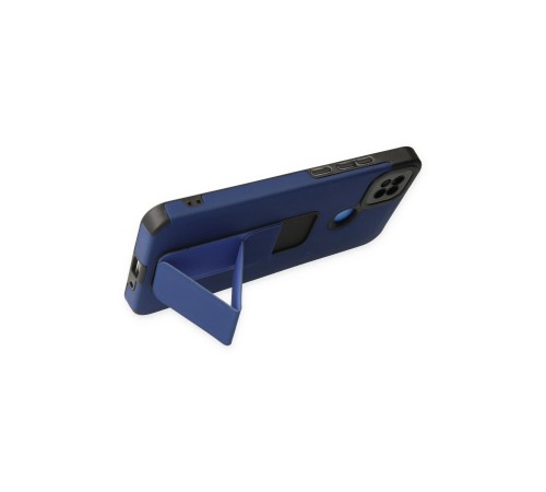 Xiaomi Redmi 9C Kılıf Mega Standlı Silikon - Mavi