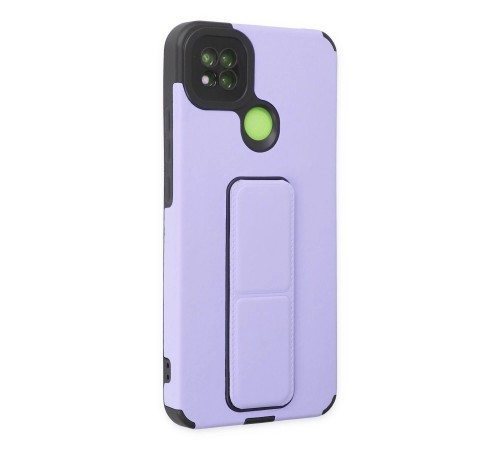 Xiaomi Redmi 9C Kılıf Mega Standlı Silikon - Lila