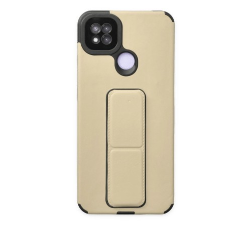 Xiaomi Redmi 9C Kılıf Mega Standlı Silikon - Gold