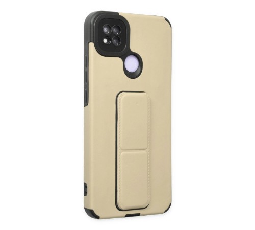 Xiaomi Redmi 9C Kılıf Mega Standlı Silikon - Gold