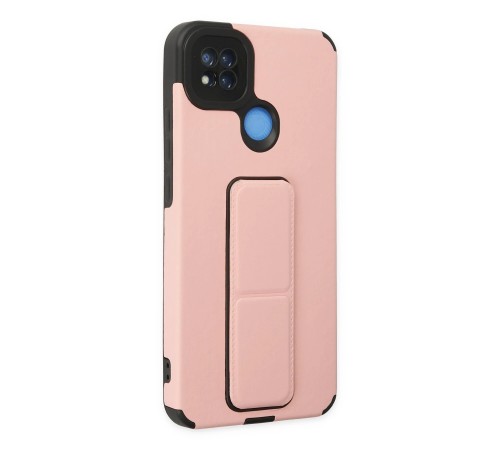 Xiaomi Redmi 9C Kılıf Mega Standlı Silikon - Pudra
