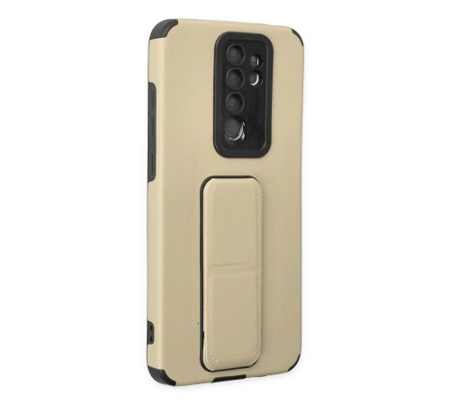 Xiaomi Redmi Note 8 Pro Kılıf Mega Standlı Silikon - Gold